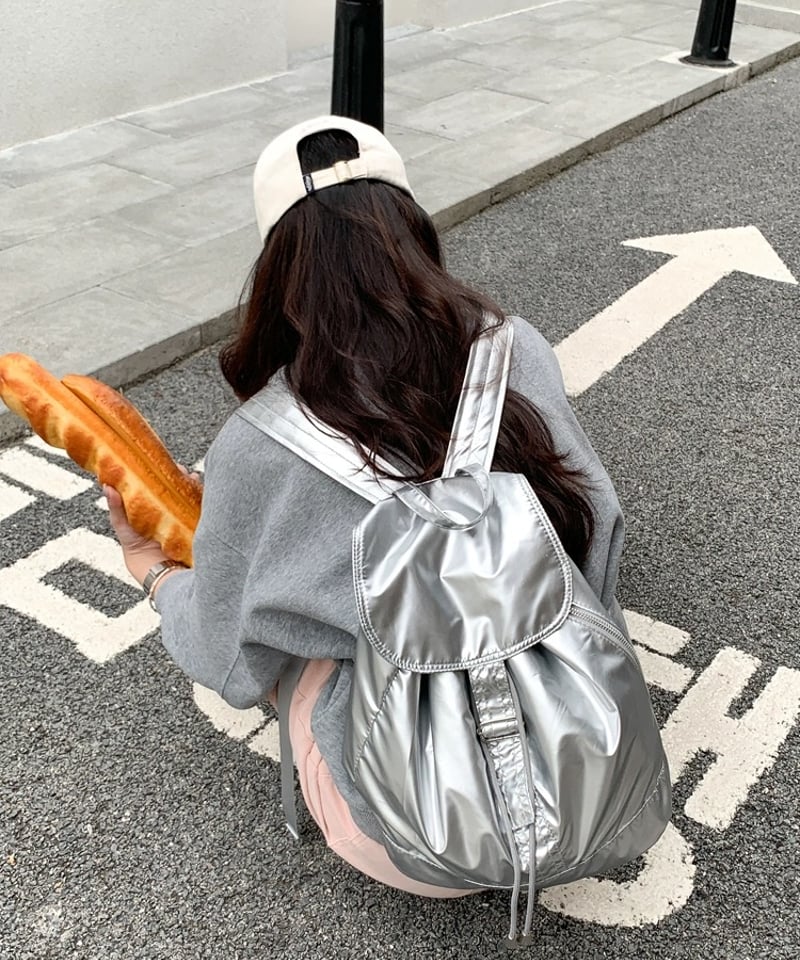 予約販売】グロッシーバックパック Glossy Backpack #シルバー | KISHIKA