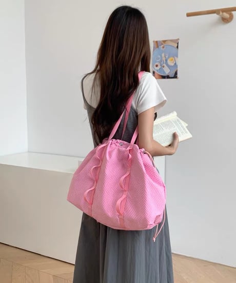 【予約販売】ナイロン ストリングトートバッグ