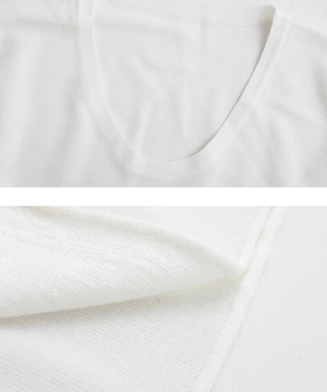 【予約販売】リラックス Uネック coolニット Tシャツ