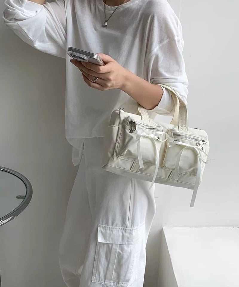 予約販売】リボンマルチポケットナイロンバッグ | KISHIKA