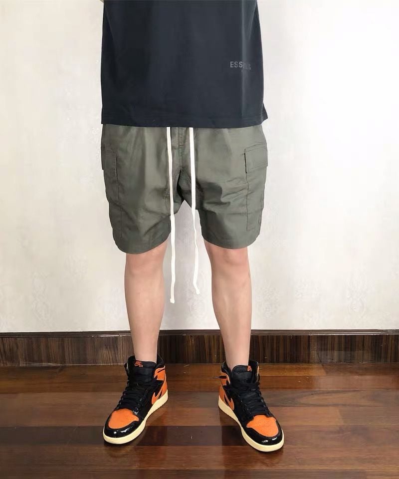 新品 サルエル ハーフパンツ 黒 フリー カーゴポッズショーツ ボトムス RICK OWENS - 【24AW】サルエル カーゴ ショーツ / CARGO PODS