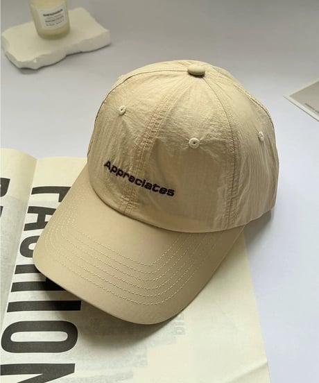 【予約販売】ロゴ刺繍ナイロンCAP キャップ