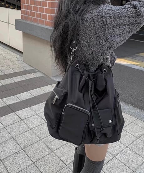 【予約販売】大容量ストリング2wayショルダーバッグ