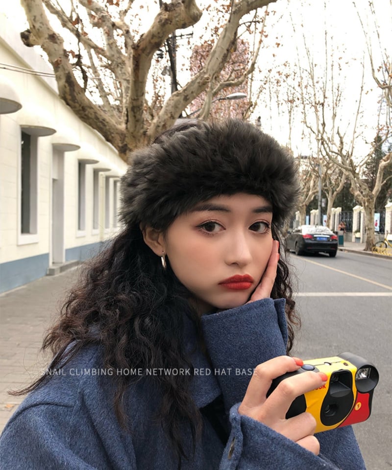 即納】ラビットファー ヘアバンド | KISHIKA