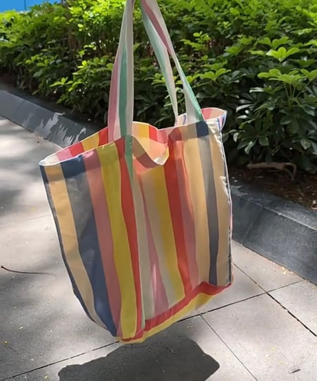【予約販売】マルチストライプ トートバッグ