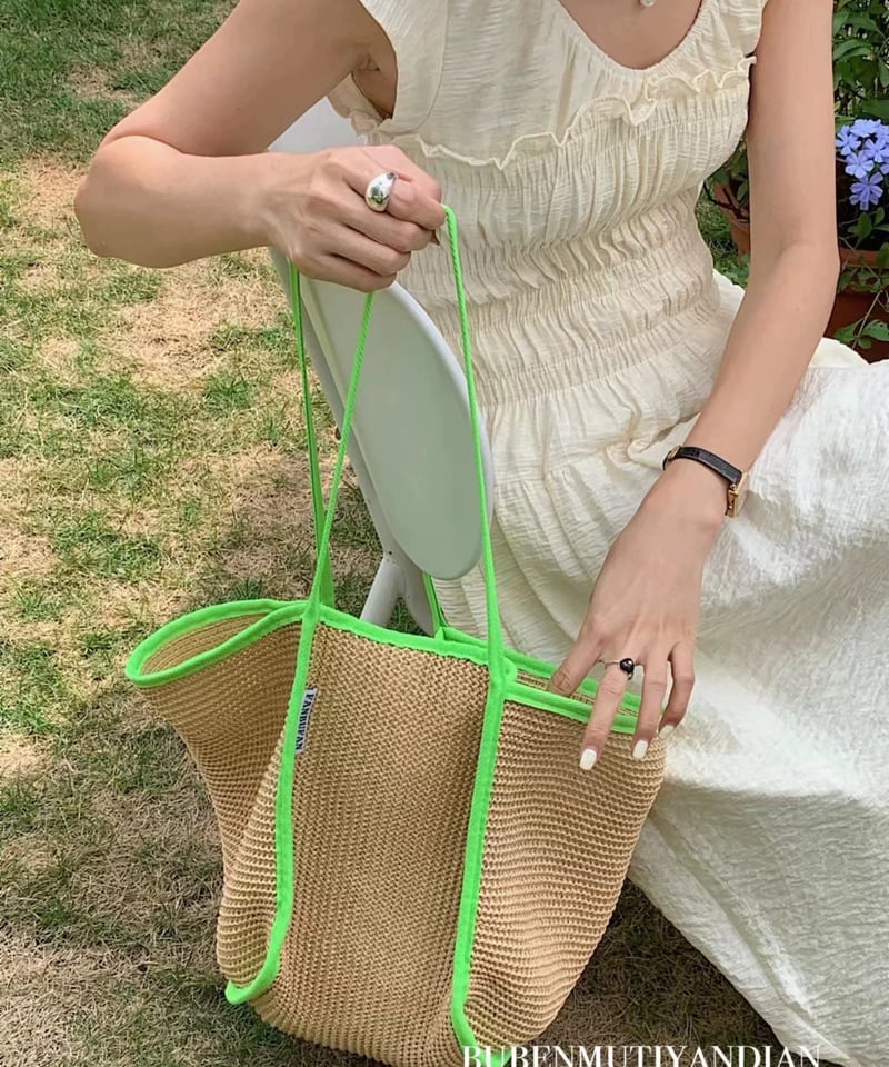 予約販売】パイピングストロートートバッグ | KISHIKA