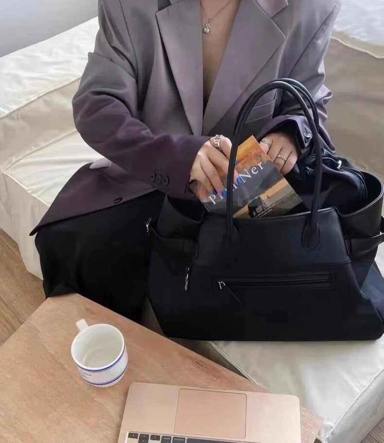 美品 希少✨COACH ナイロンレザー ボストンバッグ トートバッグ 大容量◎ 美品】COACH コーチ ブラック ボストンバッグ レザー ナイロン