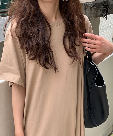 【予約販売】ボリュームTシャツワンピース