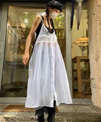 【予約販売 】シアーレースキャミワンピース #ホワイト
