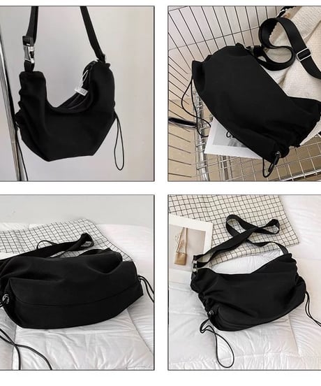 【予約販売】大容量 サイドストリング クロスバッグ