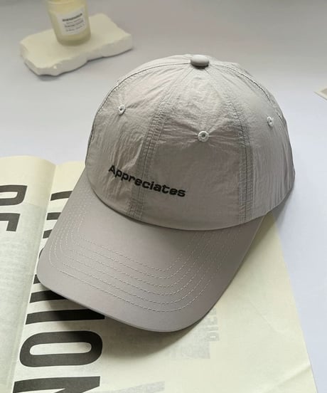 【予約販売】ロゴ刺繍ナイロンCAP キャップ
