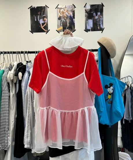 【予約販売】シアーキャミソール シュシュ付