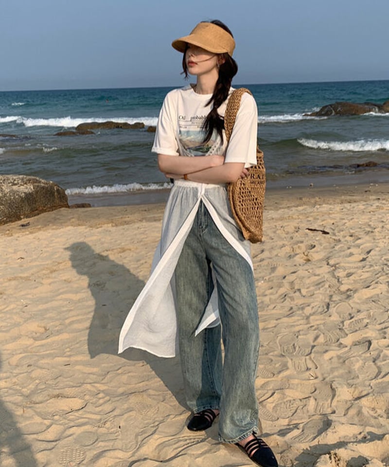 enof シアーキャミワンピース 予約販売 】シアーキャミワンピース#ホワイト | KISHIKA