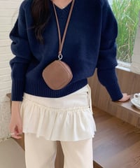 【予約販売】PUレザーストラップマルチミニバッグ