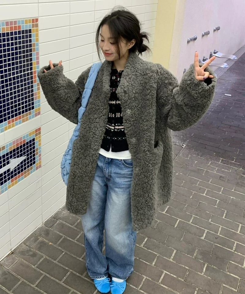予約販売】スタンドカラーボアミドルコート | KISHIKA
