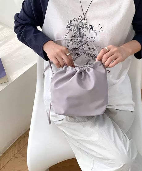 限定OFF【予約販売】巾着ナイロンバッグ