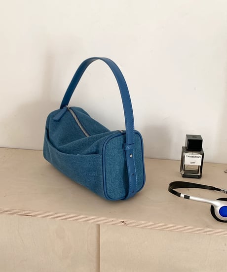 【予約販売】デニムボックスショルダーバッグ