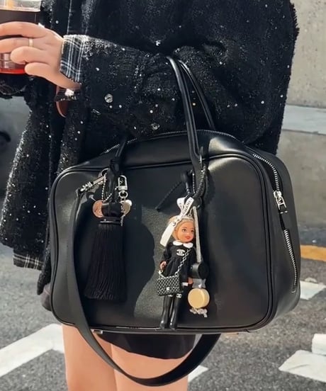 【予約販売】レザーボックスボストンバッグ