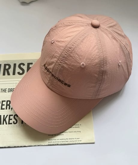 【予約販売】ロゴ刺繍ナイロンCAP キャップ