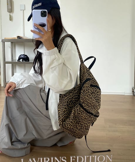 【予約販売】レオパード柄バックパック