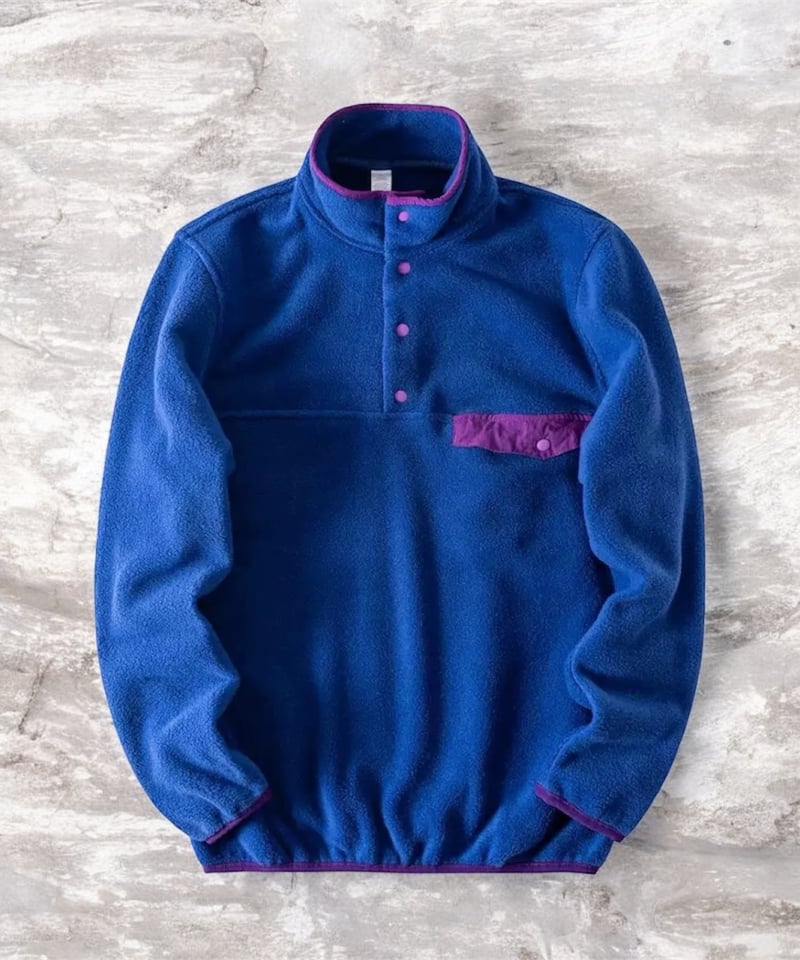 限定SALE【予約販売】スナップボタン ハイネック フリースプルオーバー 
