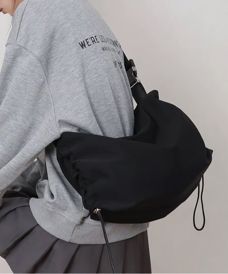 【予約販売】大容量 サイドストリング クロスバッグ