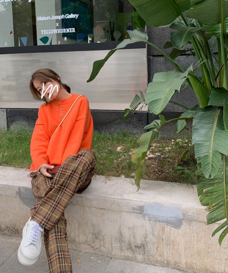 即納】レトロチェック柄パンツ ベルト付 | KISHIKA