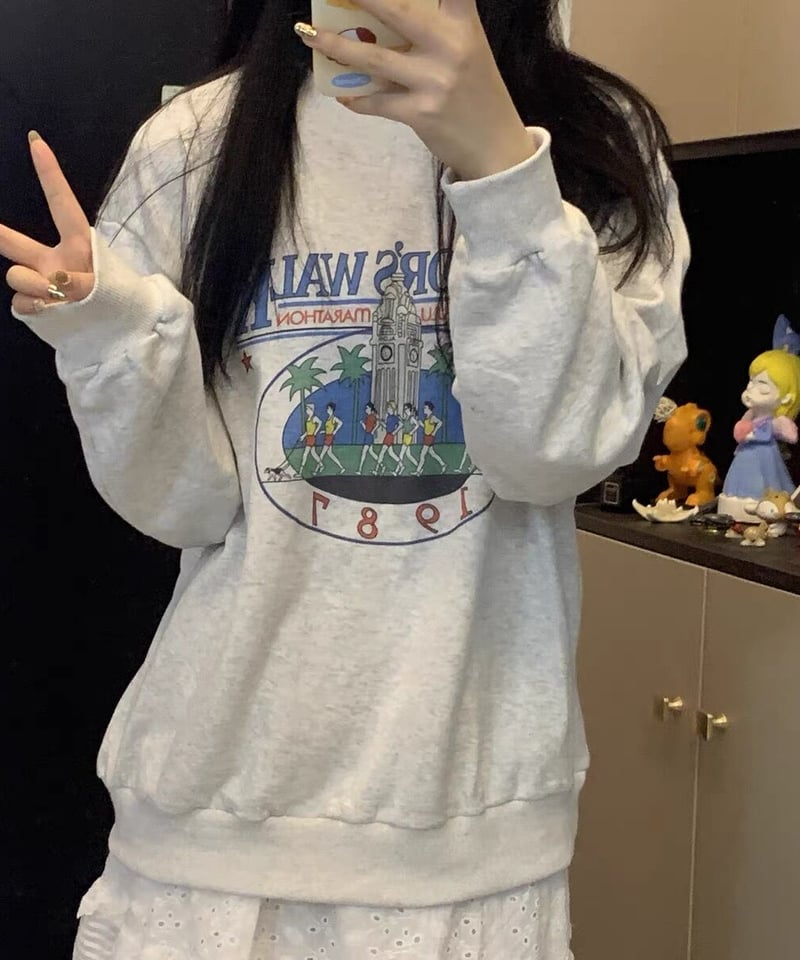 予約販売】レトロプリントスウェット | KISHIKA