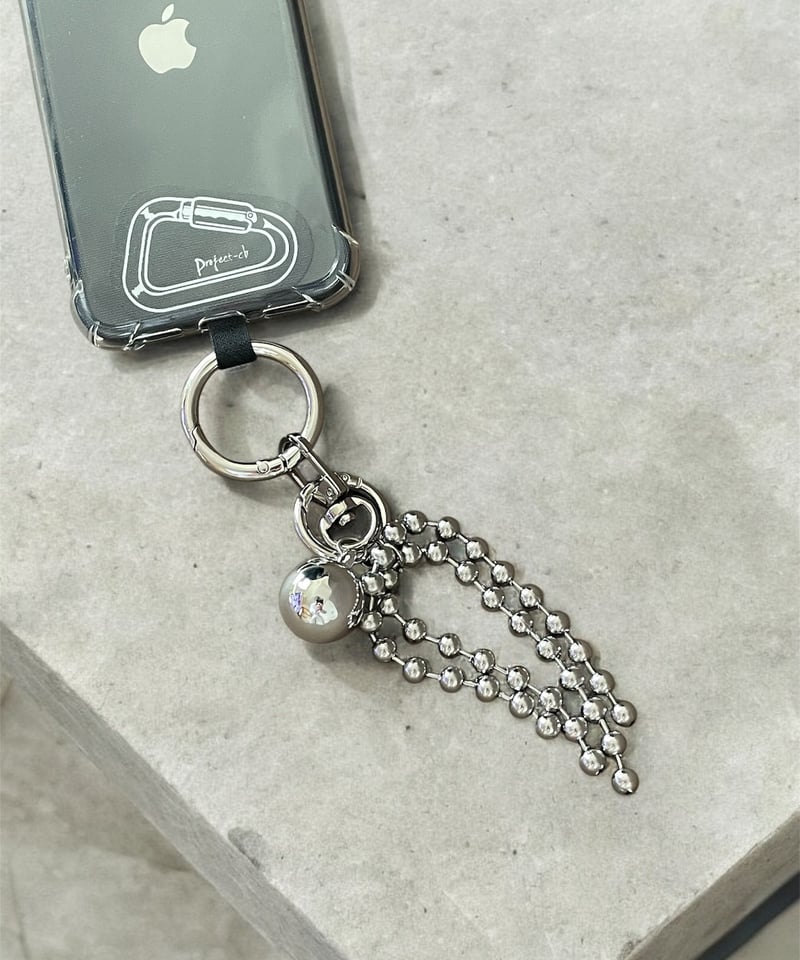 予約販売】シルバーボール&ボールチェーン マルチストラップ