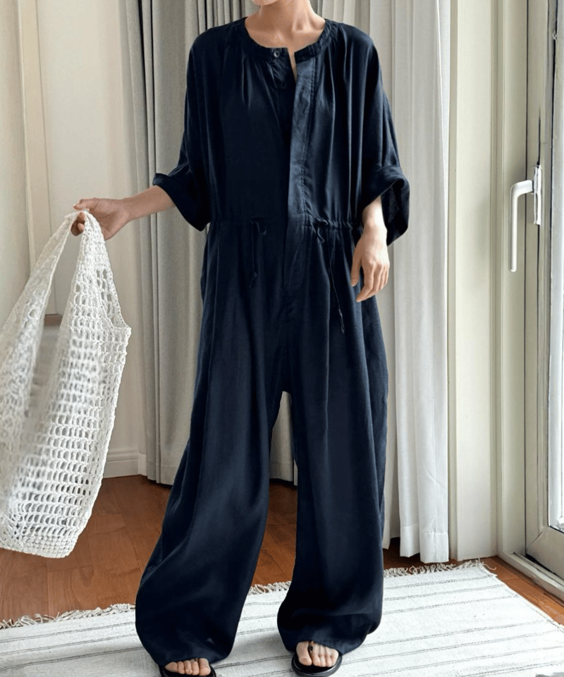 予約販売】ルーズウォッシュリネンオールインワン | KISHIKA