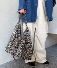 【予約販売】レオパード柄リバーシブルショルダーバッグ