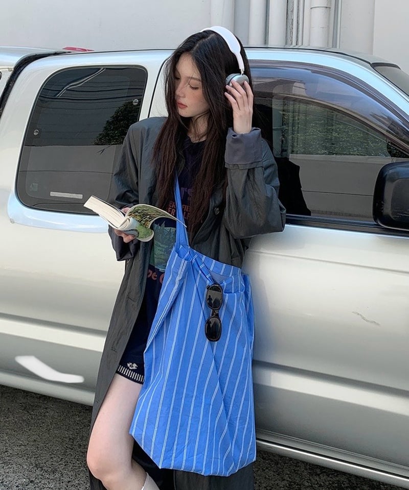 予約販売】 ストライプビッグトートバッグ | KISHIKA