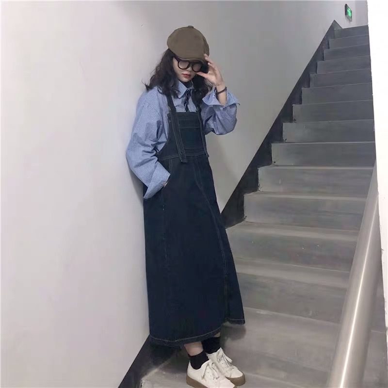 即納】デニム ジャンパースカート 21815−22 | KISHIKA