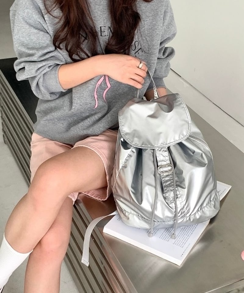 予約販売】グロッシーバックパック Glossy Backpack #シルバー | KISHIKA