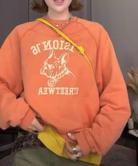 【予約販売】ビンテージデザイン プリント スウェットシャツ
