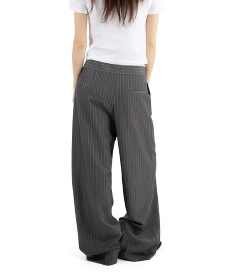【予約販売】Wウェストストライプスラックスパンツ