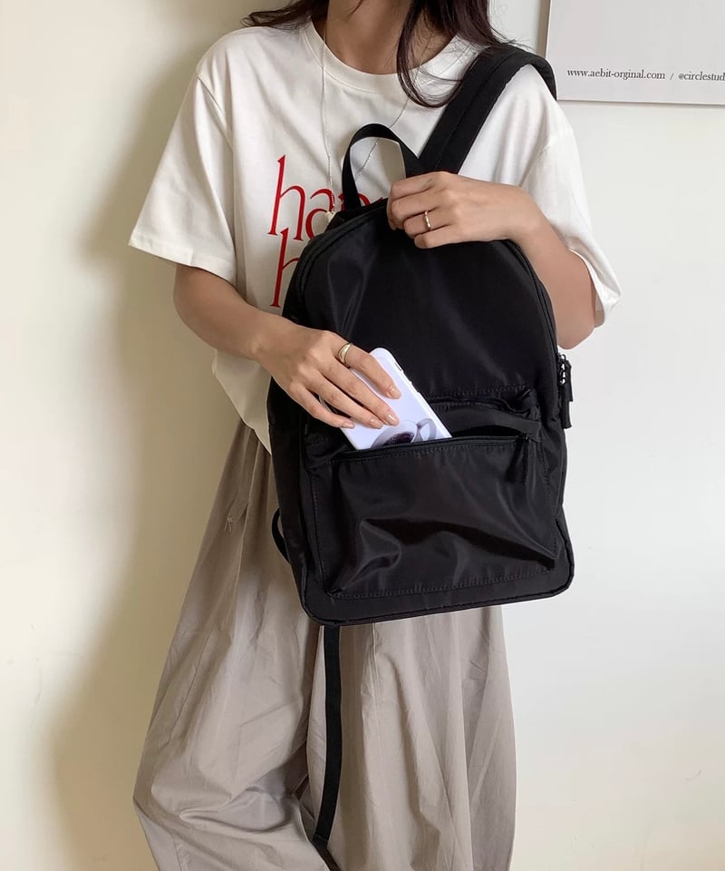 予約販売】ブラック ナイロンバックパック | KISHIKA