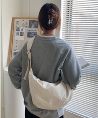 【予約販売】ストラップクロスバッグ#ホワイト
