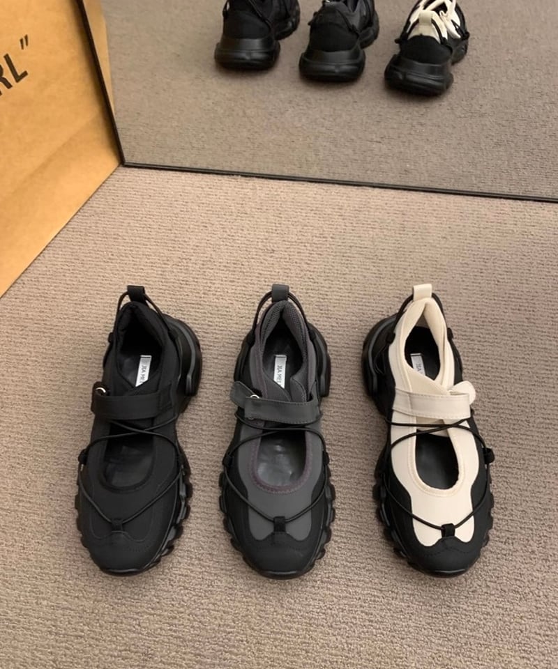 予約販売】コードストラップスニーカー#アイボリー | KISHIKA