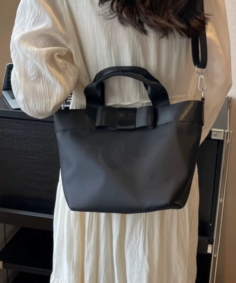 予約販売】リボンナイロンミニトートバッグ | KISHIKA