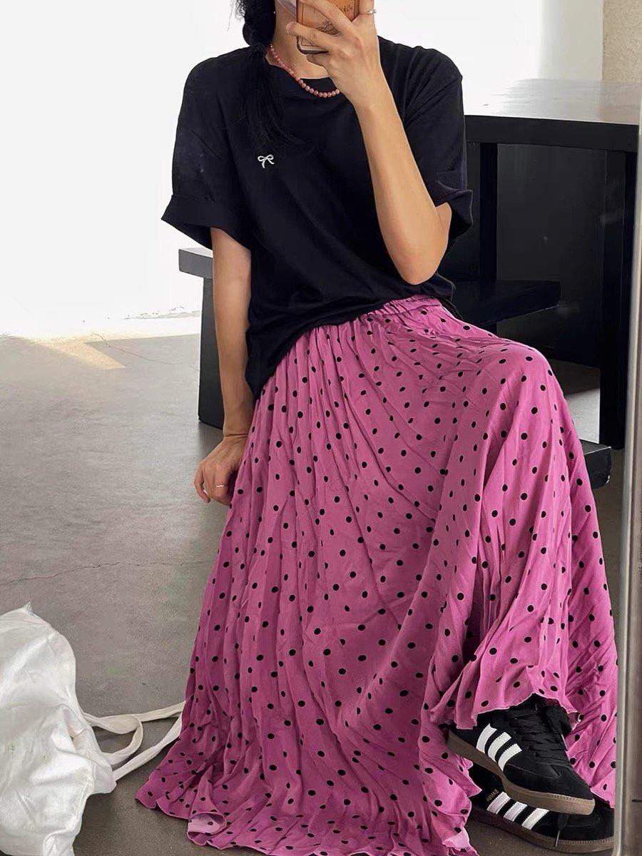 オブリ OBLI ピンクチュールスカート オブリ ロングスカート フラワー