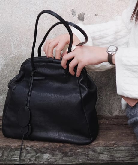 今だけ限定15%OFF【予約販売】がま口レザーショルダーバッグ