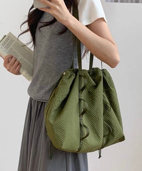 【予約販売】ナイロン ストリングトートバッグ