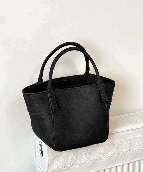 期間限定10%OFF【予約販売】レザー スクエア ミニトートバッグ