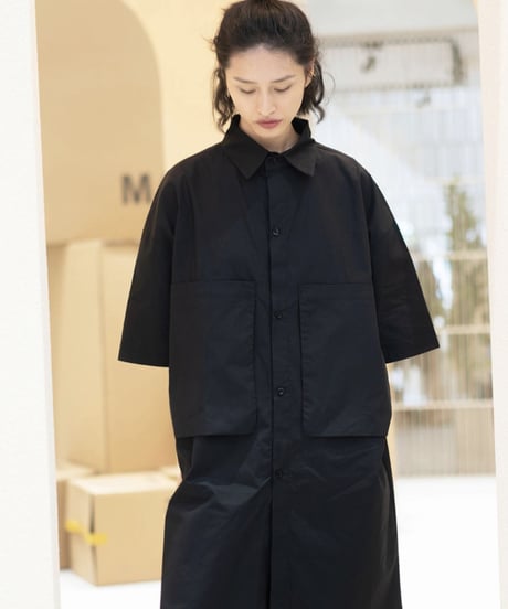 【予約販売】ビッグポケットシャツワンピース