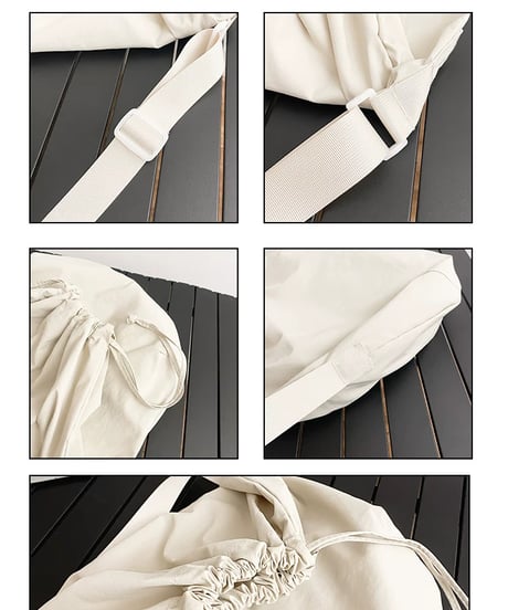 【予約販売】大容量ストリングショルダーバッグ