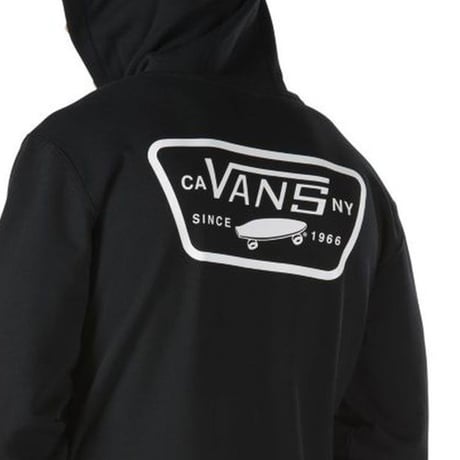 【即納】VANS FULL PATCHED PULLOVER HOODIE メンズLサイズ　FULLPATCHロゴプリント入りパーカー