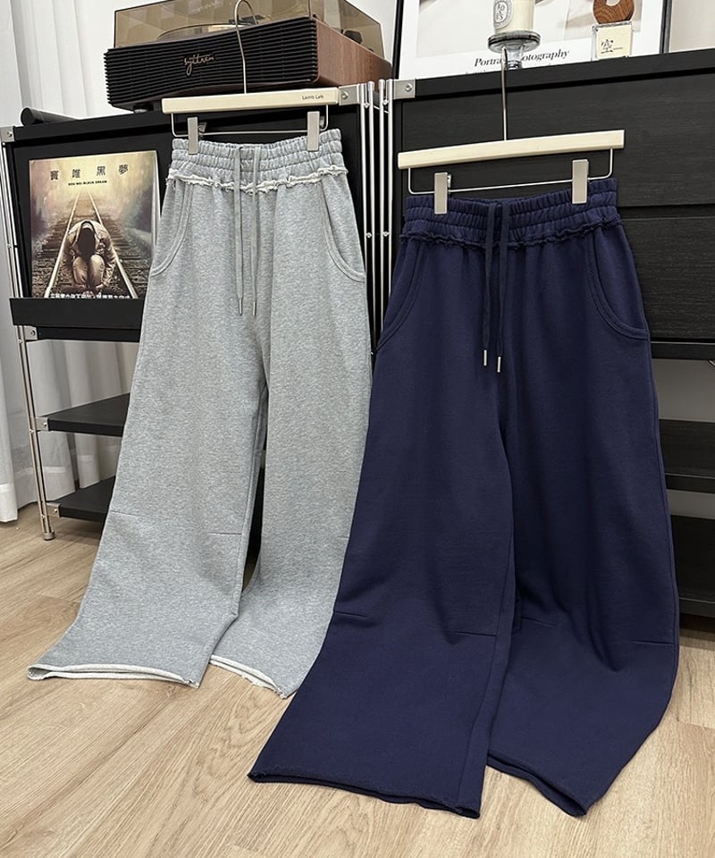 予約販売】 カットオフワイドスウェットパンツ ユニセックス S〜XL  