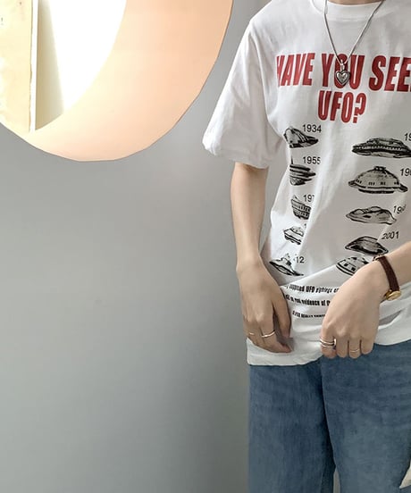 【即納】UFOビンテージデザインTシャツ