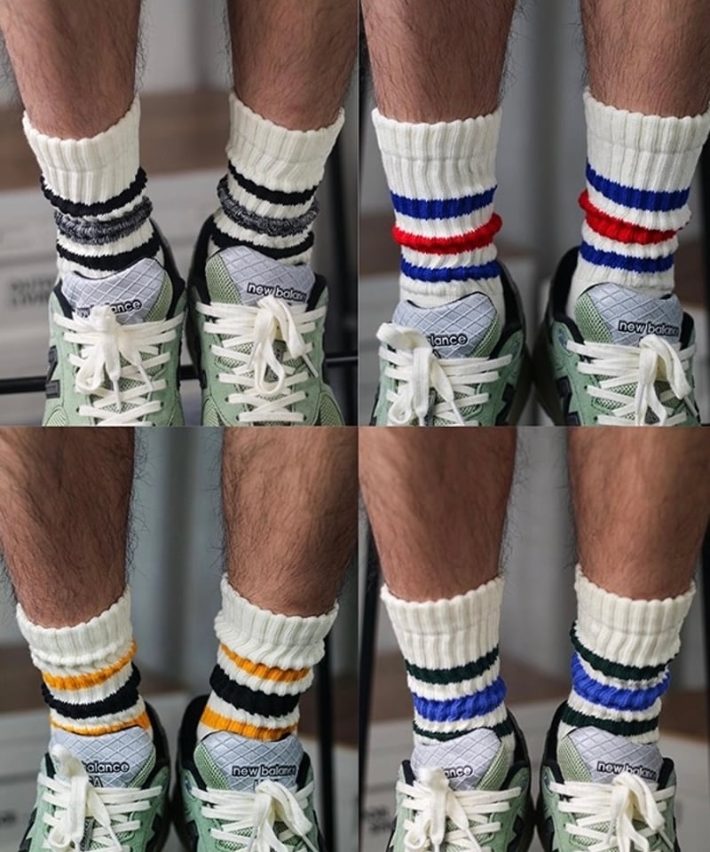 予約販売】アメリカンレトロラインソックス 3足セット 靴下 | KISHIKA